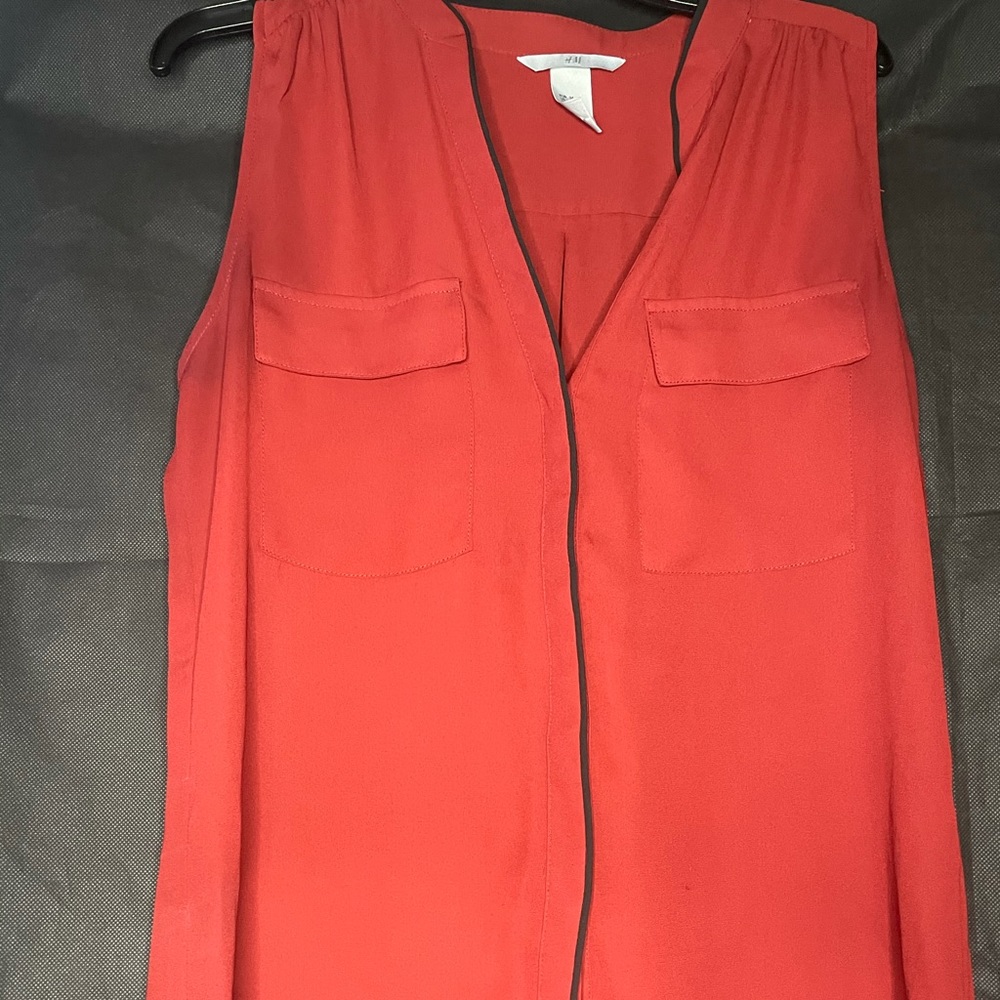Orange blouse